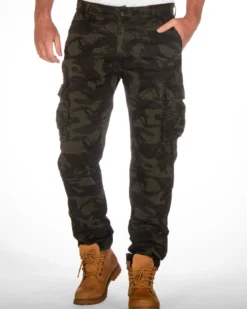 Aidan reisitaskuhousut - Vihreä camo