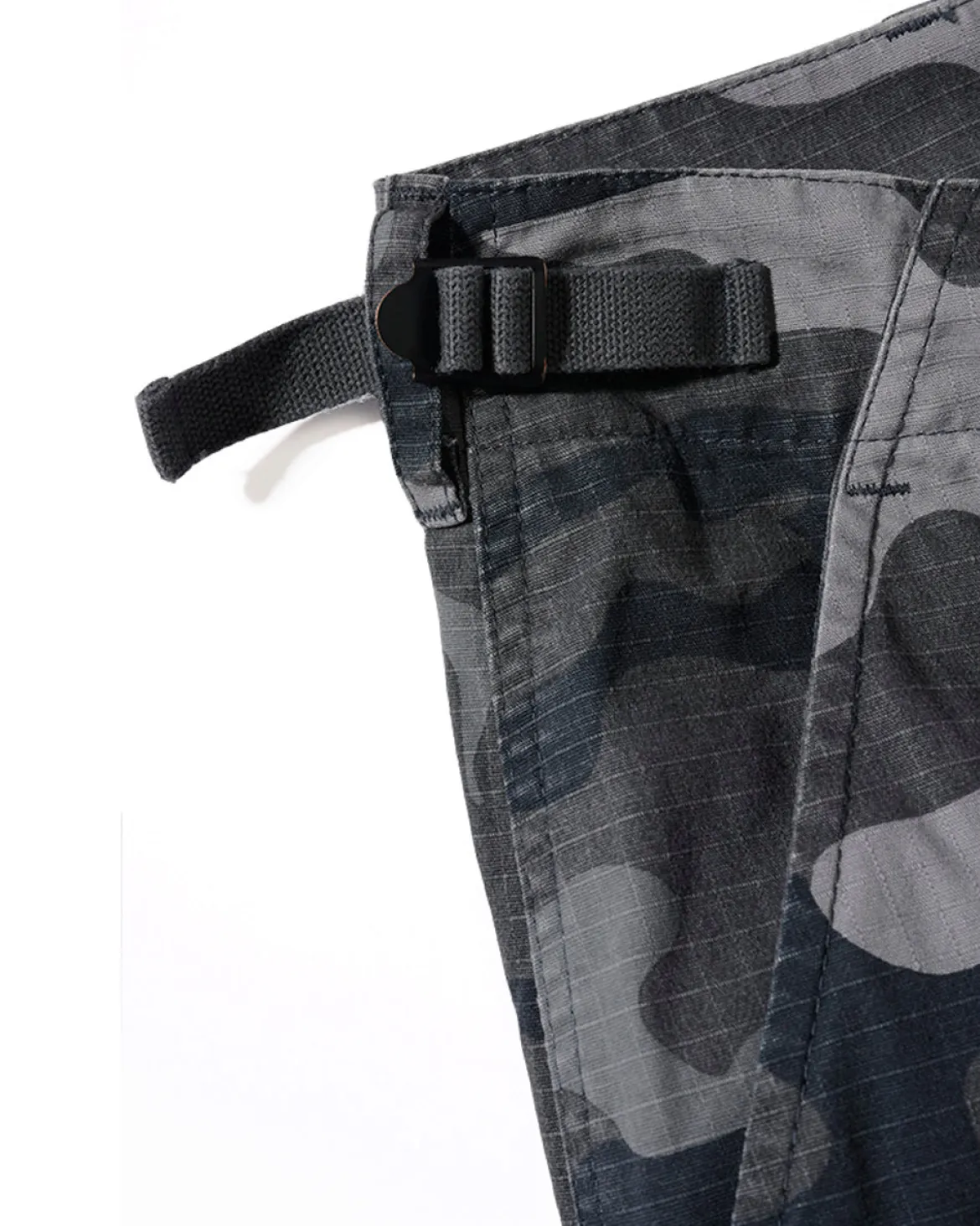 BDU Ripstop reisitaskushortsit - Harmaa camo