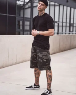 BDU Ripstop reisitaskushortsit - Tumma camo