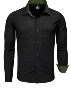 Beales kauluspaita - Musta/Khaki