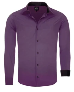 Beales kauluspaita - Violetti/Musta