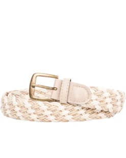 Braided kangasvyö - Beige