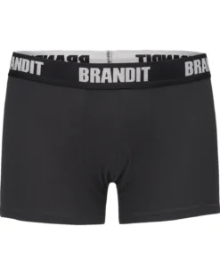 Brandit logo bokserit 2-pack - Camo & Musta