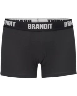 Brandit logo bokserit 2-pack - Musta & Musta