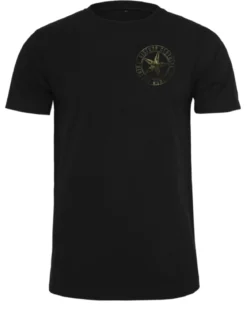 Camo star chest t-paita - Musta