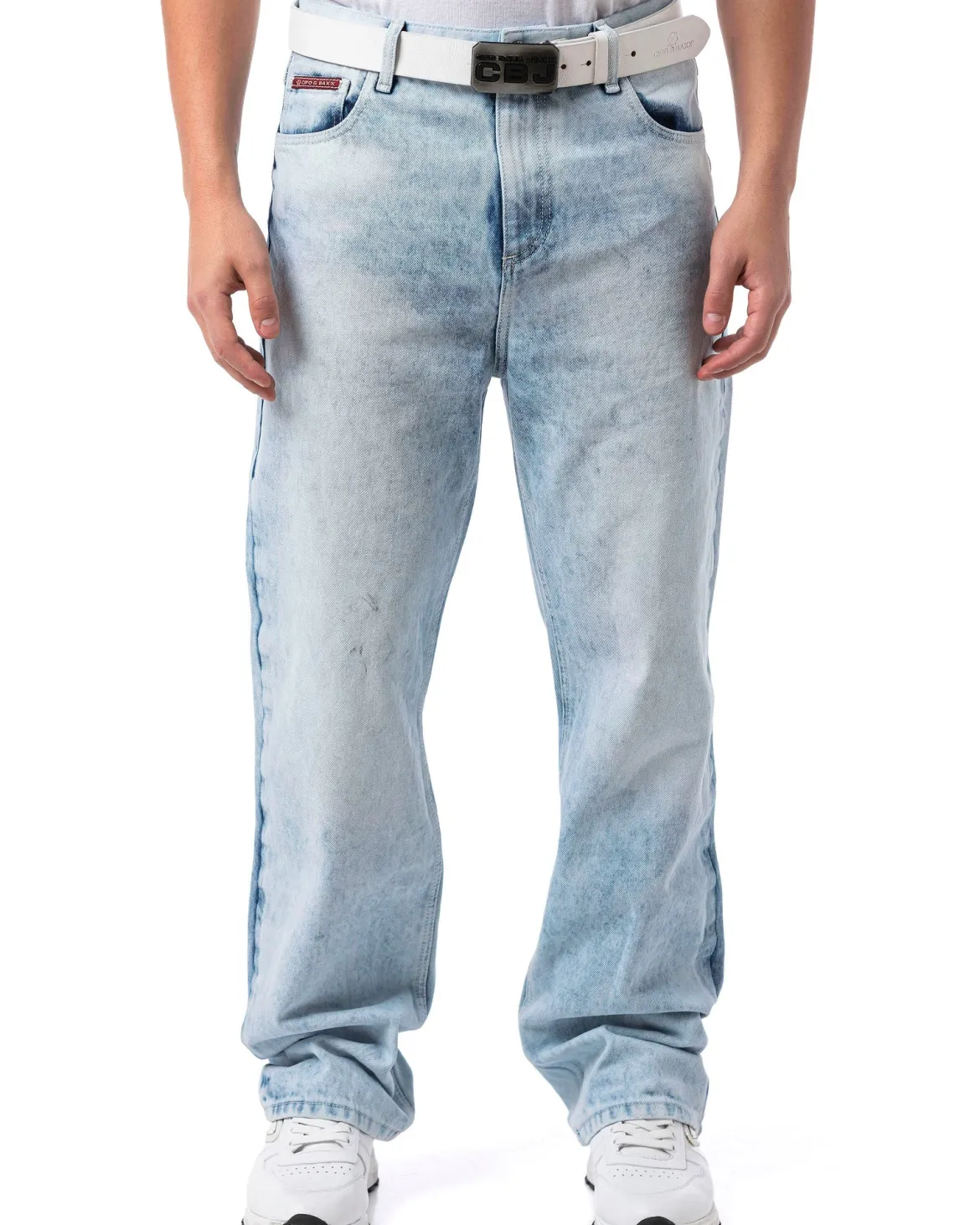 CD903 Milan baggy farkut - Vaaleansininen
