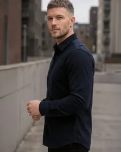 Dustin kauluspaita - tummansininen