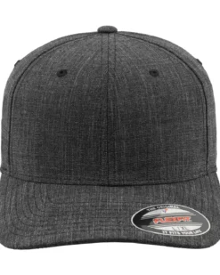 Flexfit fine melange lippis - Tummanharmaa