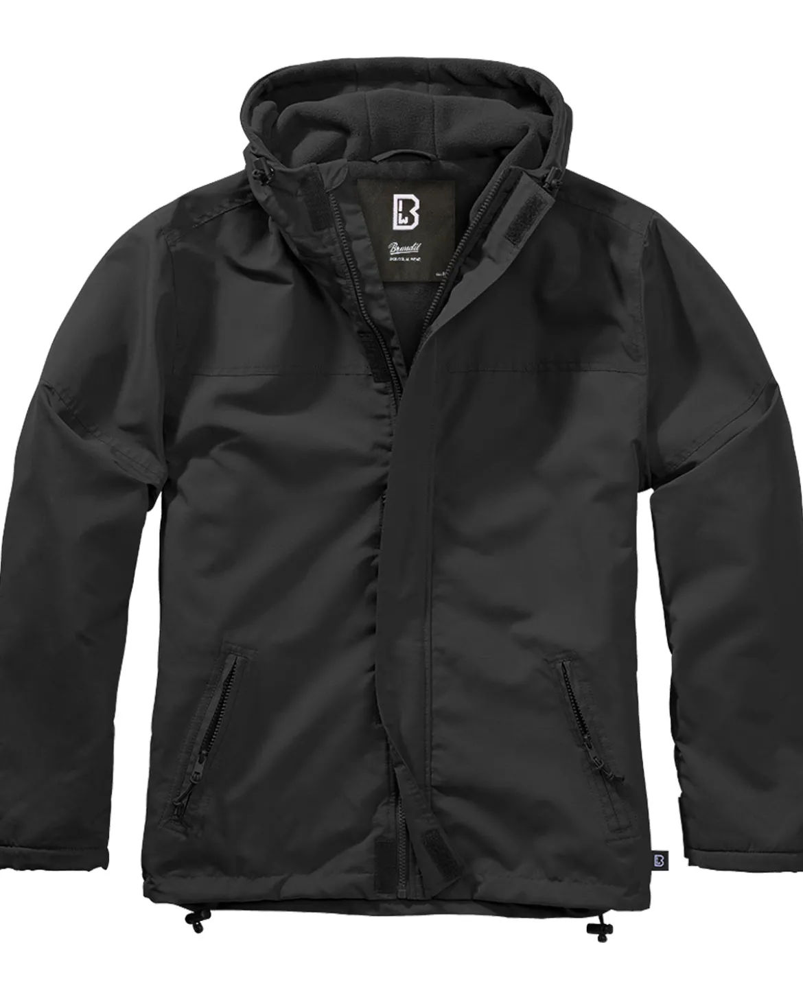 Frontzip tuulitakki - Musta