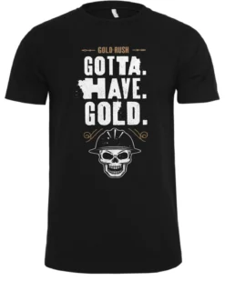 Gold Rush t-paita - Musta