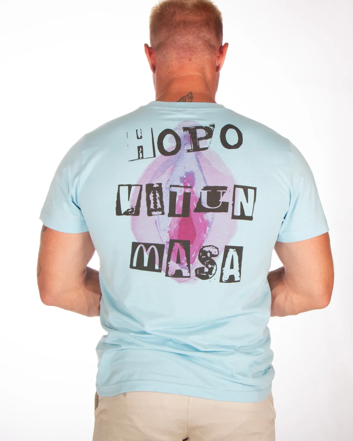 Höpö v#tun Masa t-paita - Vaaleansininen