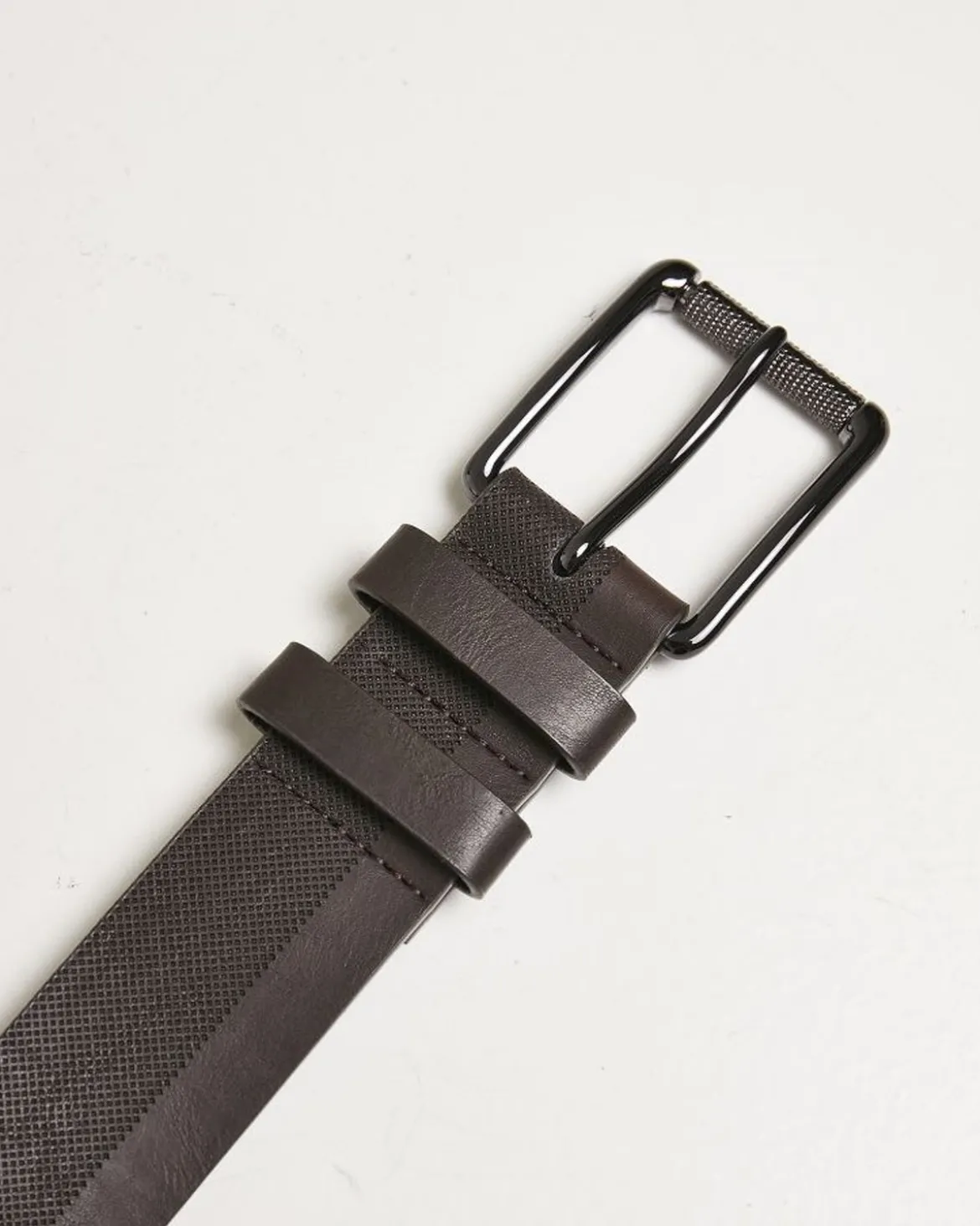 Imitation basic keinonahkavyö - Ruskea