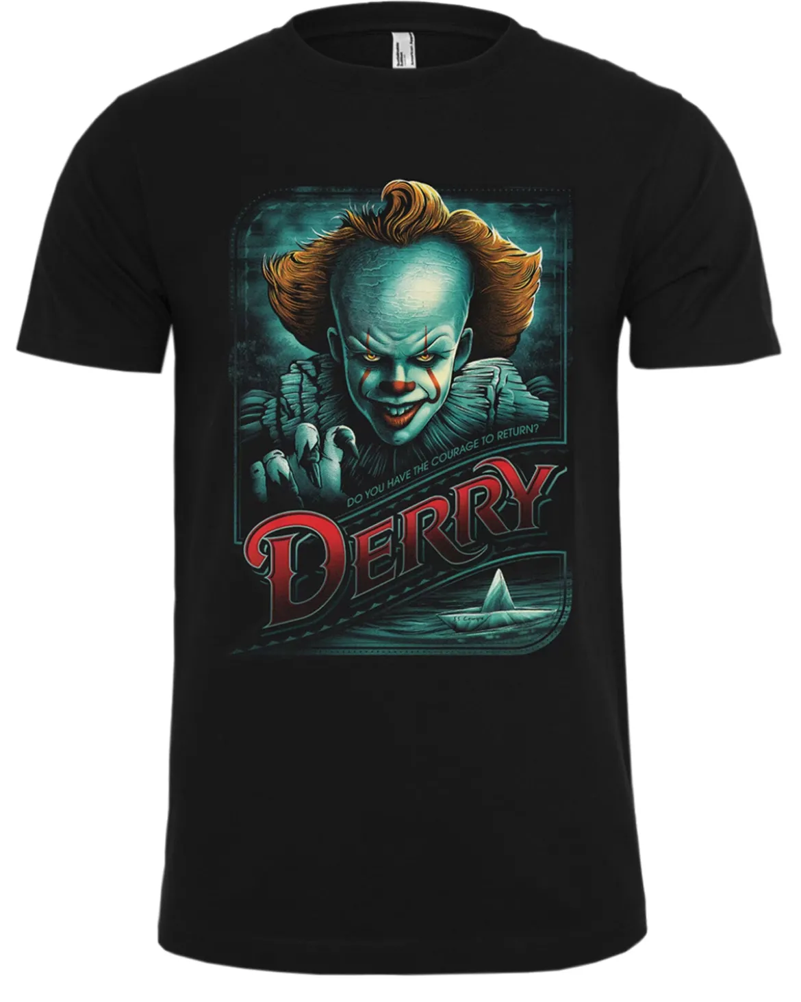 IT- Pennywise in Derry t-paita - Musta