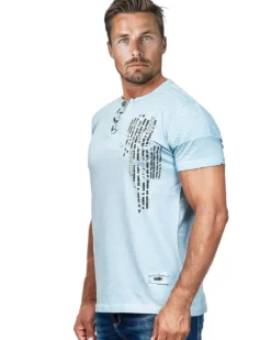 Kenneth t-paita - Vaaleansininen