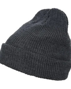 Long Knit pipo - Tummanharmaa