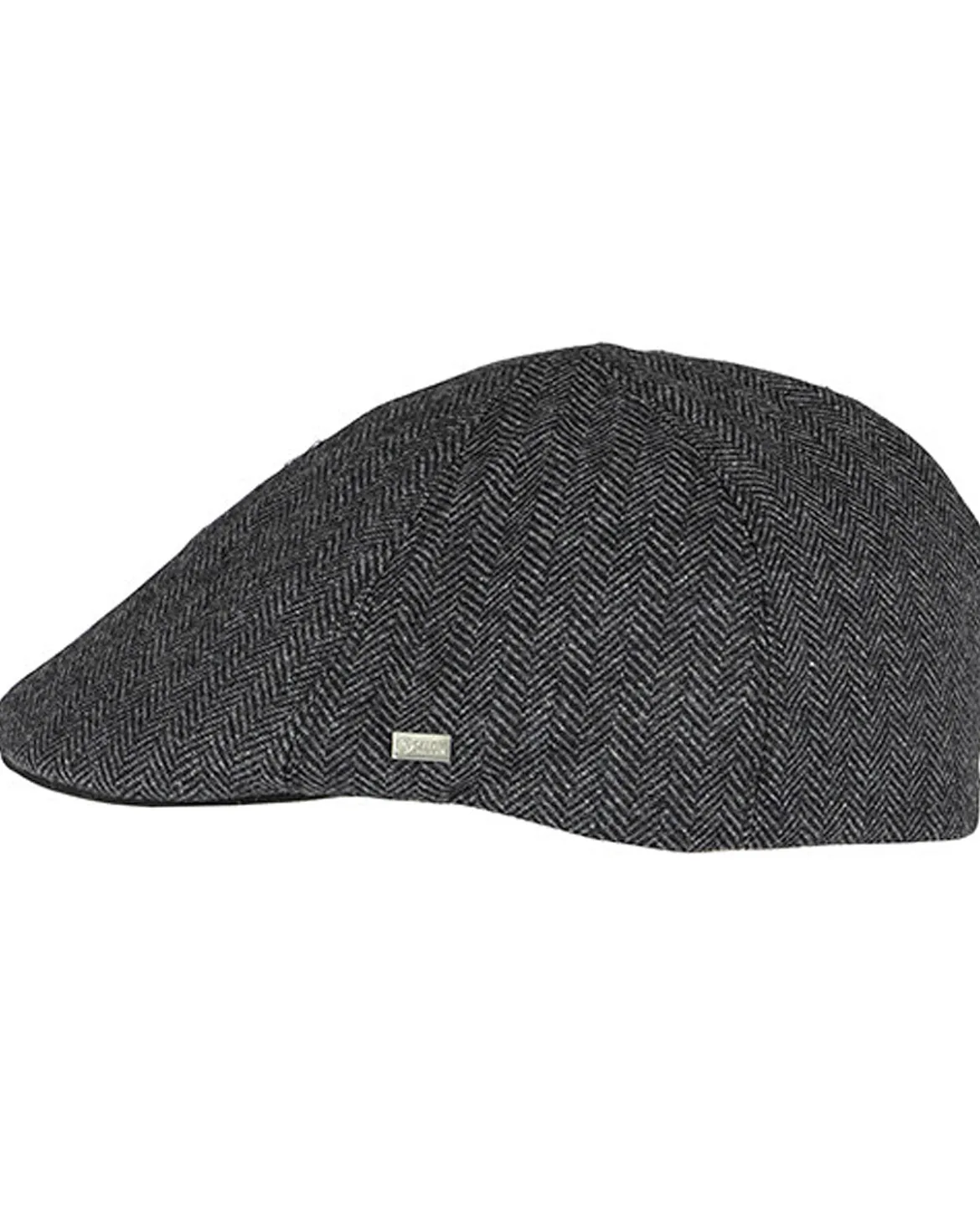 Macon 56 Herringbone flat cap - Harmaa