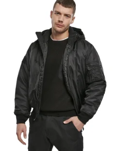 MA1 hooded bombertakki - Musta