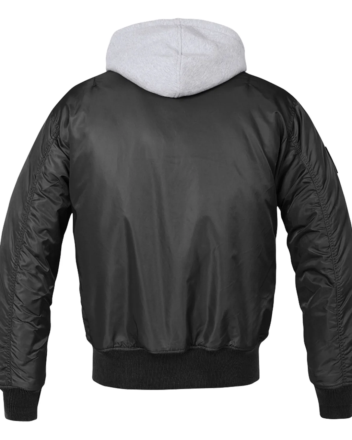 MA1 hooded bombertakki - Musta/Harmaa