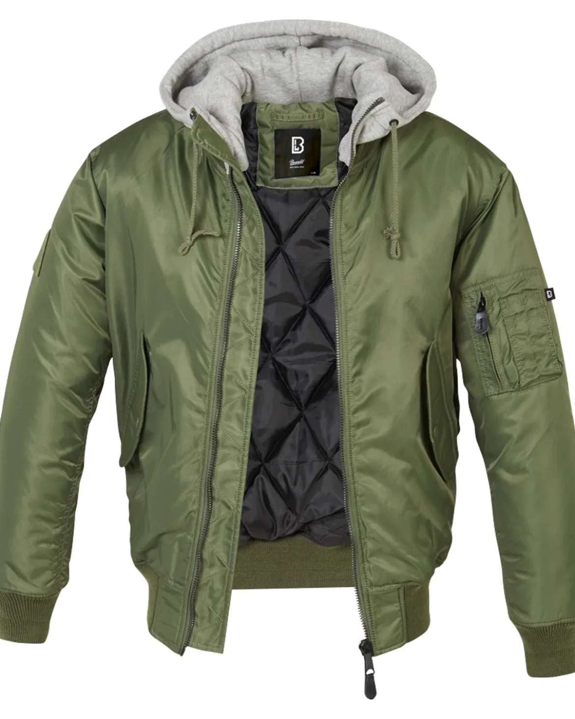 MA1 hooded bombertakki - Vihreä