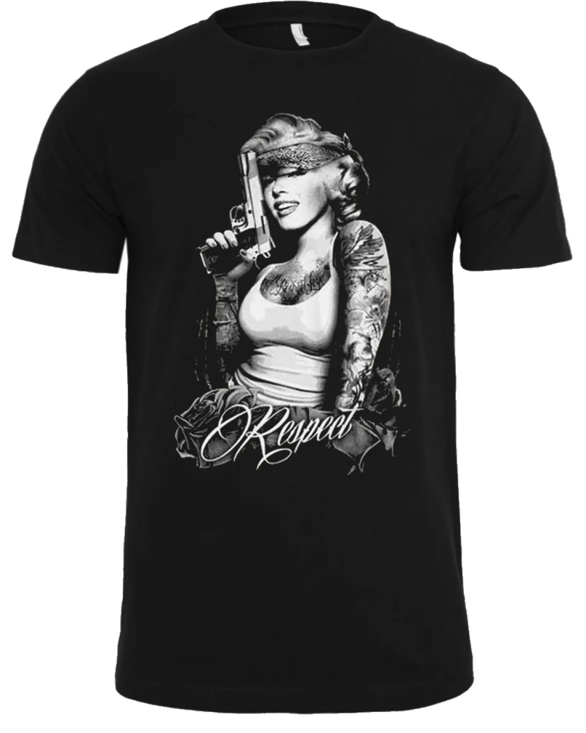 Monroe respect t-paita - Musta