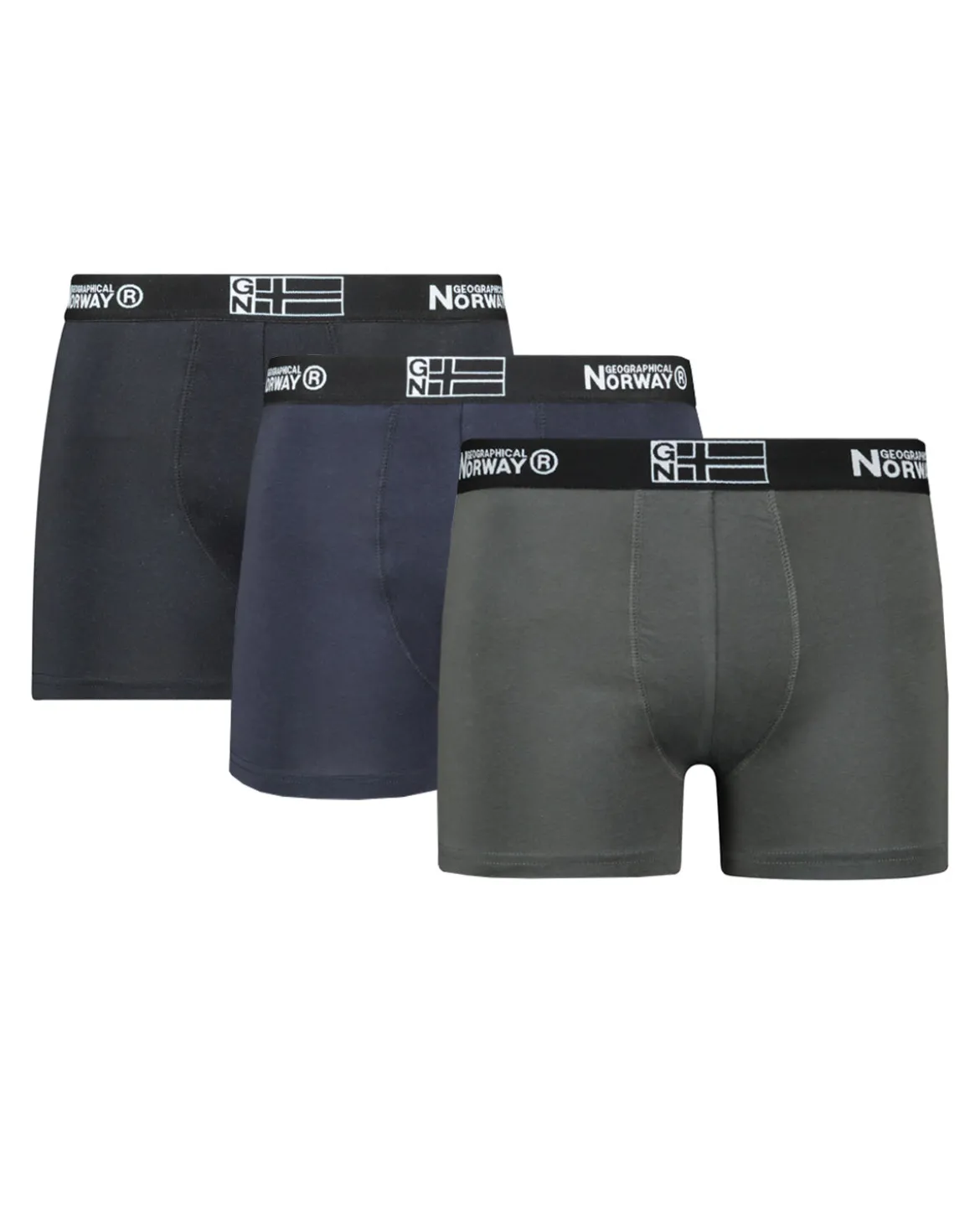 Orizono bokserit 3-pack - Musta/Sininen/Harmaa