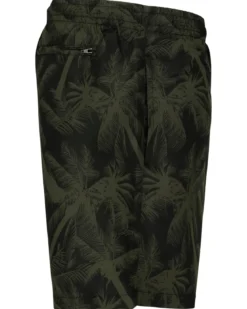 Pattern Palm uimashortsit - Musta/Vihreä