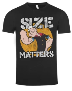 Popeye Size Matters t-paita - Musta