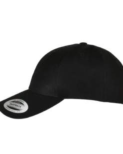 Premium curved snapback - Musta