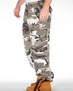 Pure vintage reisitaskuhousut - Valkoinen Camo