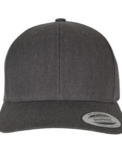 Retro cotton blend snapback - Harmaa