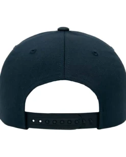 Retro cotton blend snapback - Tummansininen