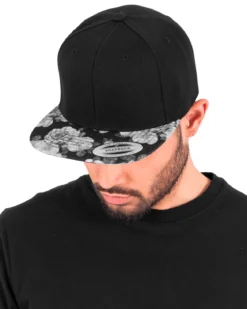 Roses snapback - Musta/Harmaa