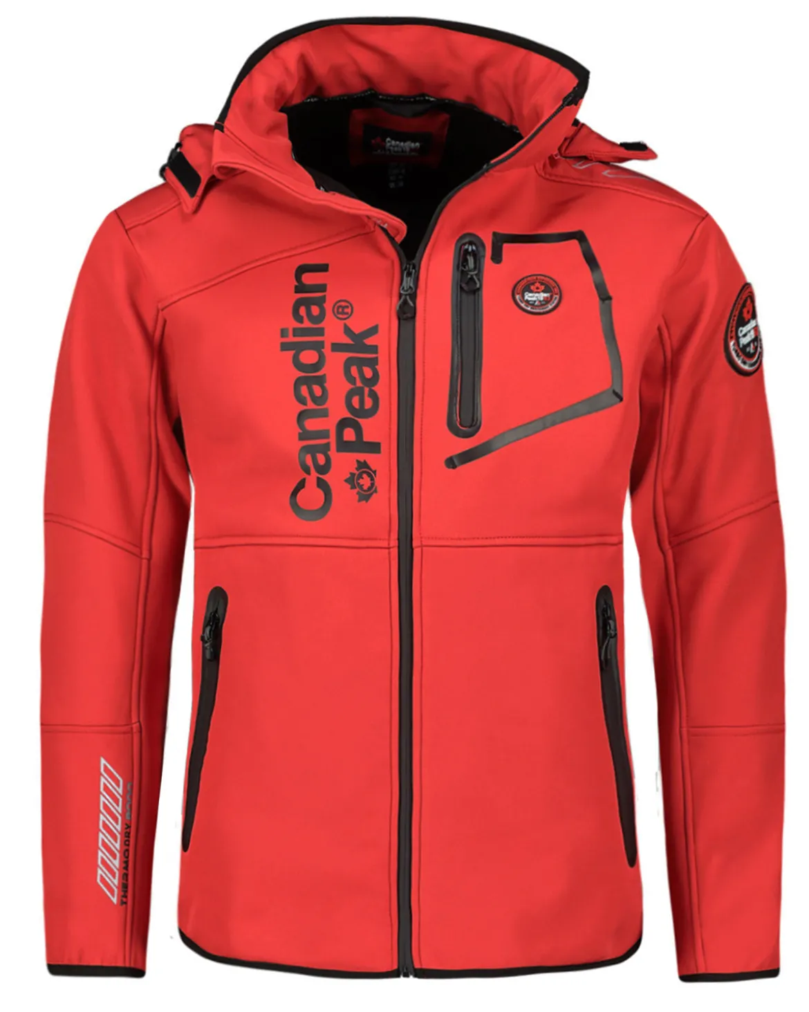 Royteak softshell-takki - Punainen/Musta