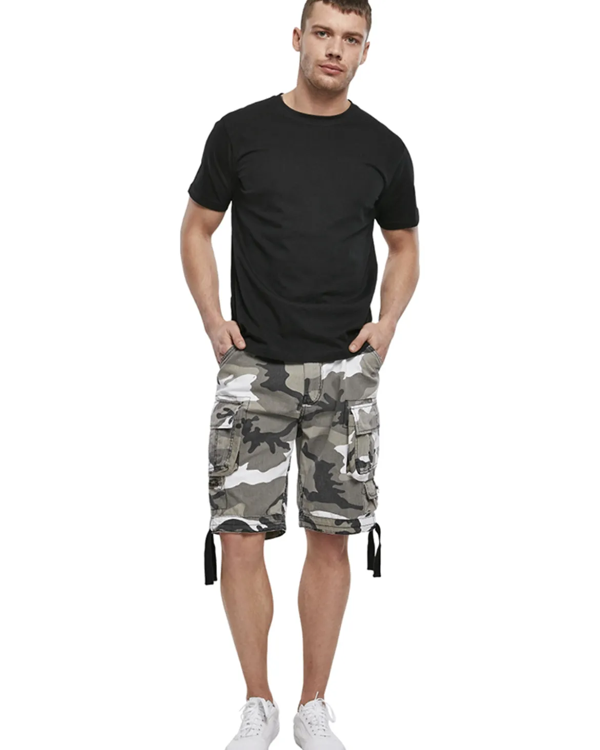 Savage reisitaskushortsit - Valkoinen camo