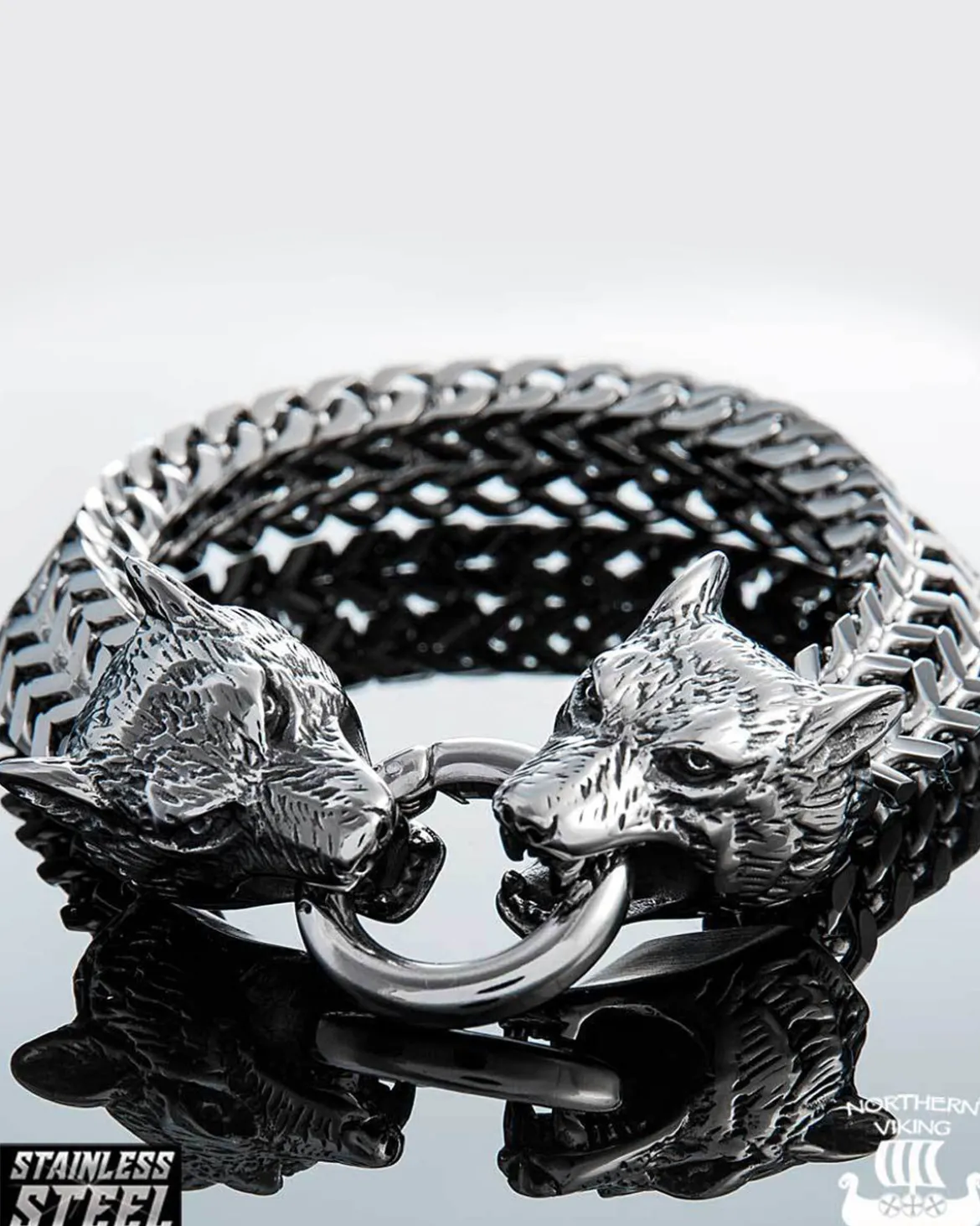 Steel Wolf Head rannekoru - Teräs
