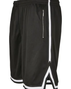 Stripe mesh shortsit - Musta/Valkoinen