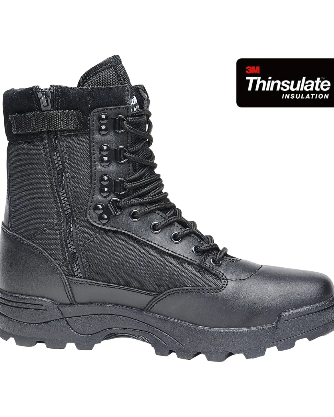 Tactical 9 eylet zipper maiharit - Musta