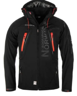 Tambour-taco softshelltakki - Musta
