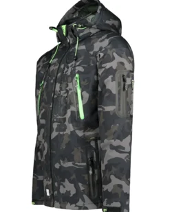 Techno softshelltakki - Camo/Vihreä