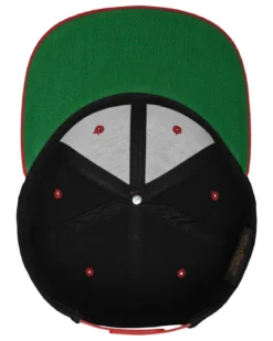 2-Tone classic snapback - Musta/Punainen