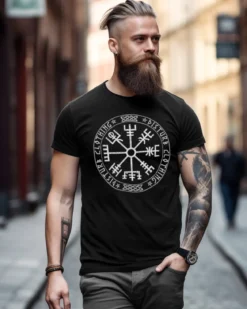 Viking Compass t-paita - Musta