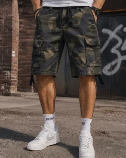 Vintage reisitaskushortsit - M90 Tumma camo
